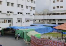 الصحة في غزة تقيم خيام طبية امام مستشفيات القطاع استعدادا لمسيرة العودة