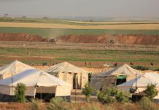 خيام مسيرة العودة شرق غزة