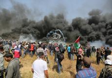 من تظاهرات مسيرة العودة السلمية- أرشيفية