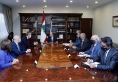 الرئيس اللبناني يلتقي مفوض عام "أونروا" لبحث أوضاع اللاجئين الفلسطينيين