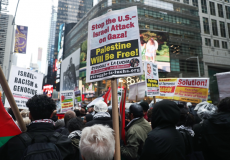 مسيرة تضامنية مع فلسطين في نيويورك 