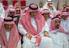 الامير محمد بن نايف في جنازة والدته الجوهرة ال سعود