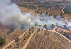 حرائق على غلاق غزة بفعل إطلاق البالونات الحارقة