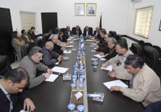 اجتماع محافظ قلقيلية مع رئيس هيئة مقاومة الجدار ومحافظ سلفيت ورئيس سلطة الأراضي