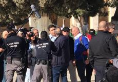 قائد لواء القدس في شرطة الاحتلال يقتحم المسجد الأقصى