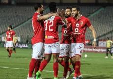 احتفال لاعبي الاهلي