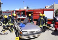 مناورة الدفاع المدني في قلقيلية