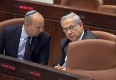 بنيامين نتنياهو رئيس الحكومة الإٍسرائيلية ونفتالي بينت وزير التعليم -ارشيفية-