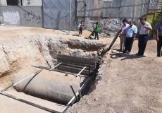بلدية غزة تشرع بإنشاء 3 غرف لتجميع مياه الأمطار بحي التفاح.jpg