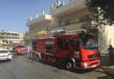 الدفاع المدني يخمد حريقا وسط مدينة جنين
