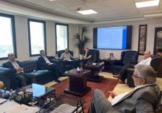 مازن غنيم ووزير الزراعة رياض العطاري