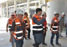 جولة تفقدية لمشروع انشاء محطة تحلية مياه البحر 