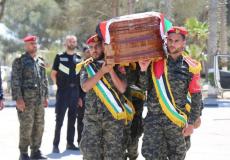 تشييع جثمان القيادي بالشعبية رباح مهنا في غزة