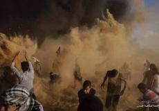 من مسيرة العودة الكبرى شرق غزة -ارشيف0