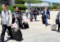 صحفيون كوريون جنوبيون في طريقهم لكوريا الشمالية