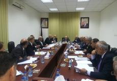 جانب من اجتماع لجنة الدستور الفلسطيني اليوم برام الله