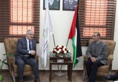 زيارة الوزير سالم لمقر غرفة تجارة وصناعة محافظة الخليل