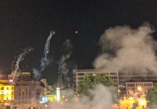 دخان ناتج عن المواجهات وسط بيروت