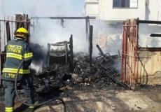 حريق في مجمع خردة بمدينة شفا عمرو