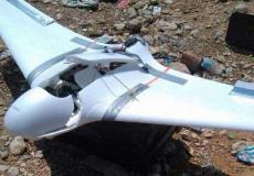 طائرة حوثية أسقطها الجيش اليمني