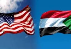 أعلام السودان وأمريكا