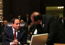 اللواء عباس كامل رئيس جهاز المخابرات المصرية  والرئيس المصري عبد الفتاح السيسي -ارشيف-