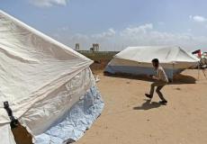 من تحضيرات مسيرة العودة بغزة