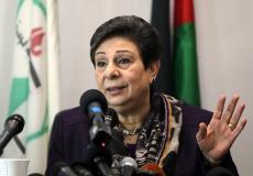 حنان عشراوي عضو اللجنة التنفيذية لمنظمة التحرير الفلسطينية 