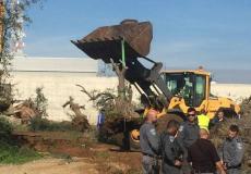 هدم غرفة زراعية في الخليل