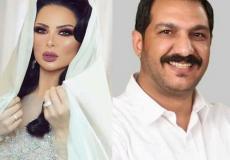 الاعلامي معاذ العمري والفنانة ديانا كرزون