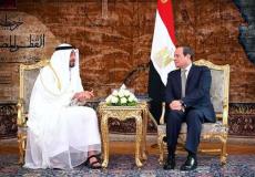  الرئيس المصري عبد الفتاح السيسي يلتقي ولي عهد أبو ظبي محمد أبو زايد