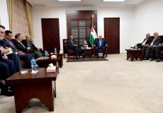 خلال لقاء الرئيس بالسفراء المعتمدين لدى فلسطين