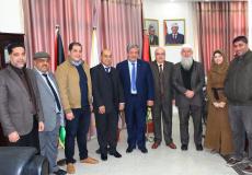 جامعة الأقصى تستقبل وفداً من الهلال الأحمر القطري