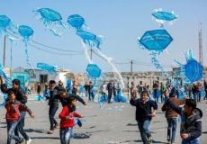 إطلاق طائرات ورقية بمدارس الأونروا
