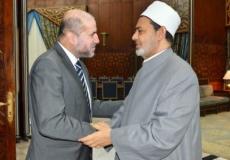 قاضي قضاة فلسطين محمود الهباش وشيخ الأزهر الشريف أحمد الطيب - أرشيفية