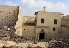 انهيار جدار كنيسة أثرية في مصر