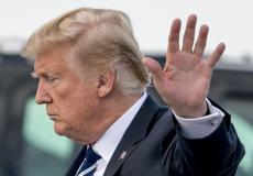 الرئيس الامريكي دونالد ترامب .