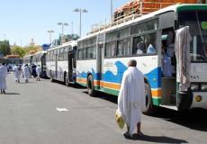 حافلات تقل حجاج بيت الله الحرام