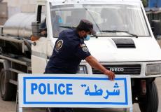 حواجز الشرطة الفلسطينية في شوارع غزة في ظل تفشي كورونا