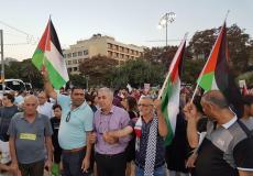 آلاف الفلسطينيين يتظاهرون في تل أبيب احتجاجا على قانون القومية 