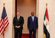 بومبيو خلال زيارته الأخيرة للسودان ولقاء البرهان 