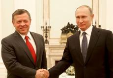 الرئيس الروسي فلاديمير بوتين والعاهل الأردني الملك عبد الله -ارشيف-