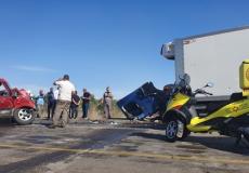 مكان الحادثة بالقرب من اللد