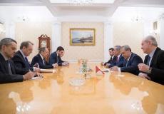 حسين الشيخ يجتمع مع وزير الخارجية الروسي سيرغي لافروف في موسكو