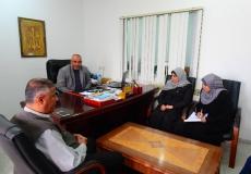 رئيس قطاع الشؤون الإدارية والمالية يستقبل وفداً من سلطة الأراضي