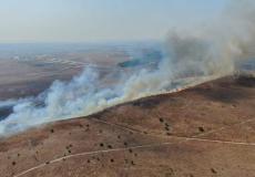 حريق في منطقة اشواك