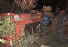 انقلاب جرار زراعي في المغار