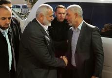 اسماعيل هنية ويحيي السنوار في غزة