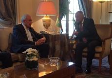 لقاء وزير الخارجية رياض المالكي مع الأمين العام لجامعة الدول العربية أحمد أبو الغيط