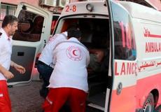 اصابة طفل بالالعاب النارية